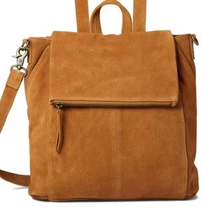 NWT Free People brown suede Camilla backpack